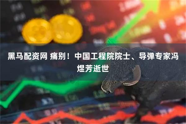 黑马配资网 痛别！中国工程院院士、导弹专家冯煜芳逝世